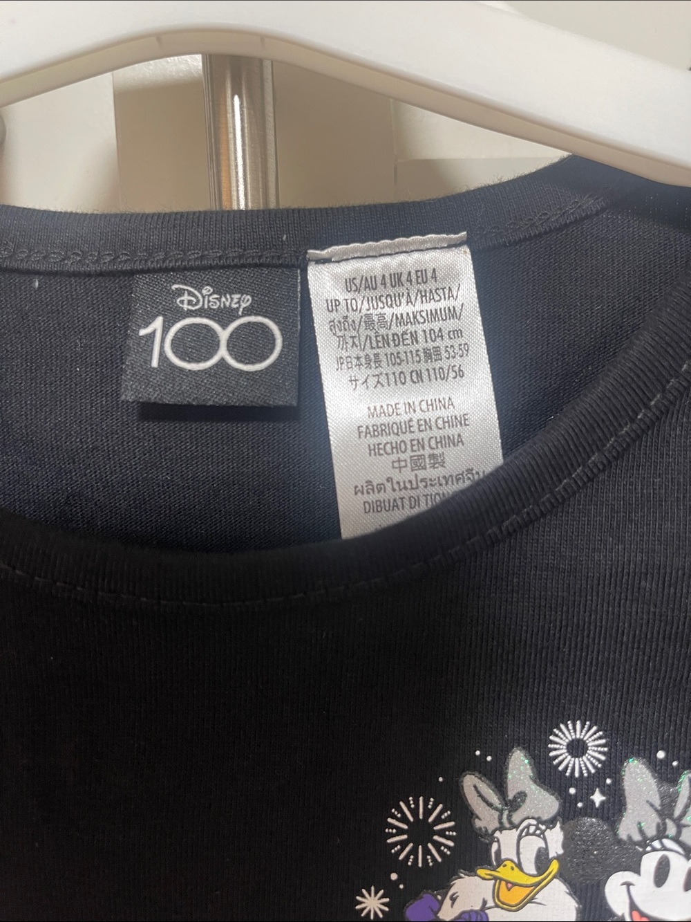 Disney 100 yrs Shirt 100% organic cotton sz 4y NWT - Picture 6 of 6